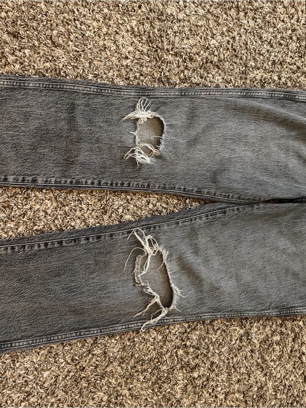 Wrangler Gray Acid Wash High-Rise Straight Jeans - Picture 4 of 4